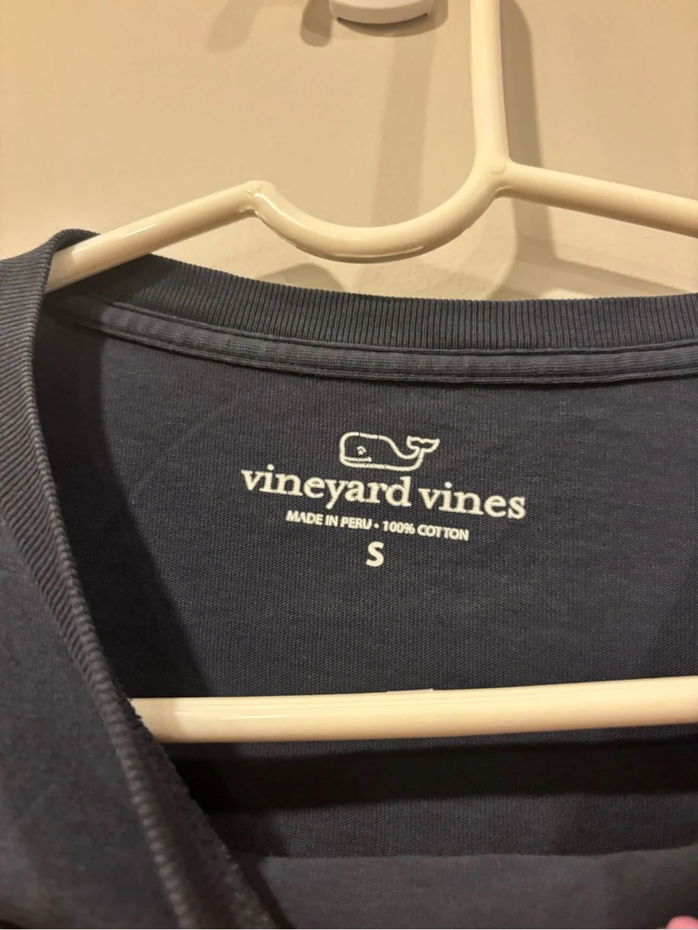 Vineyard Vines Navy Blue Long Sleeve T-Shirt Distressed Surfboard Men’s Small